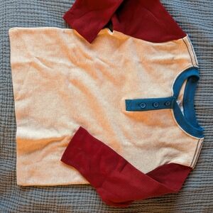 Hanna Andersson Red and Cream Kids Shirt